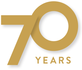 Argent_70 Years all gold logo
